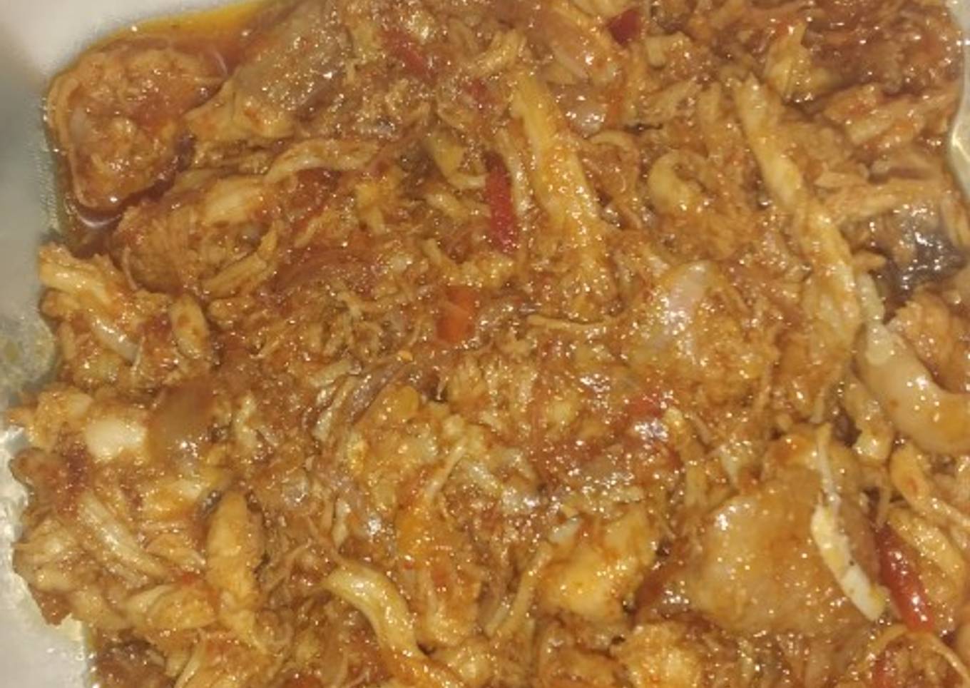 Ayam suwir balado