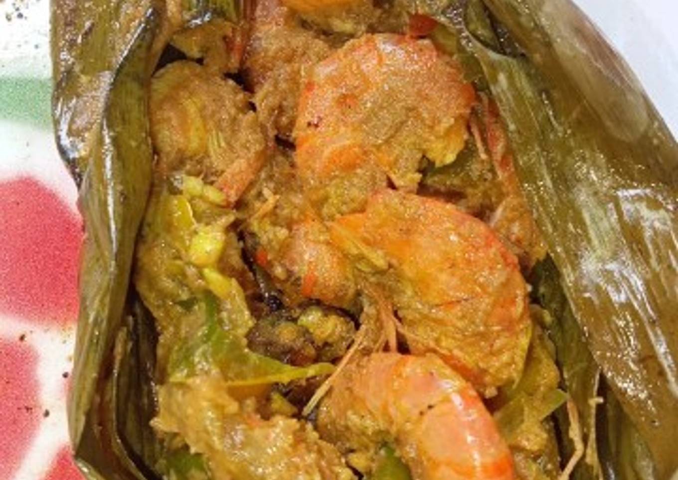 Pepes udang (Payeh Udeung masak Aceh)