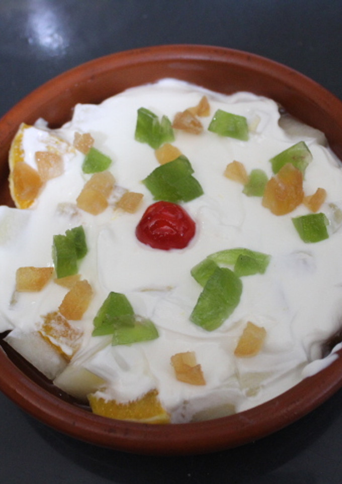 Una foto de Melón con naranja y yogurt griego