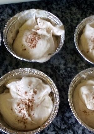 Una foto de Mousse plátano fácil