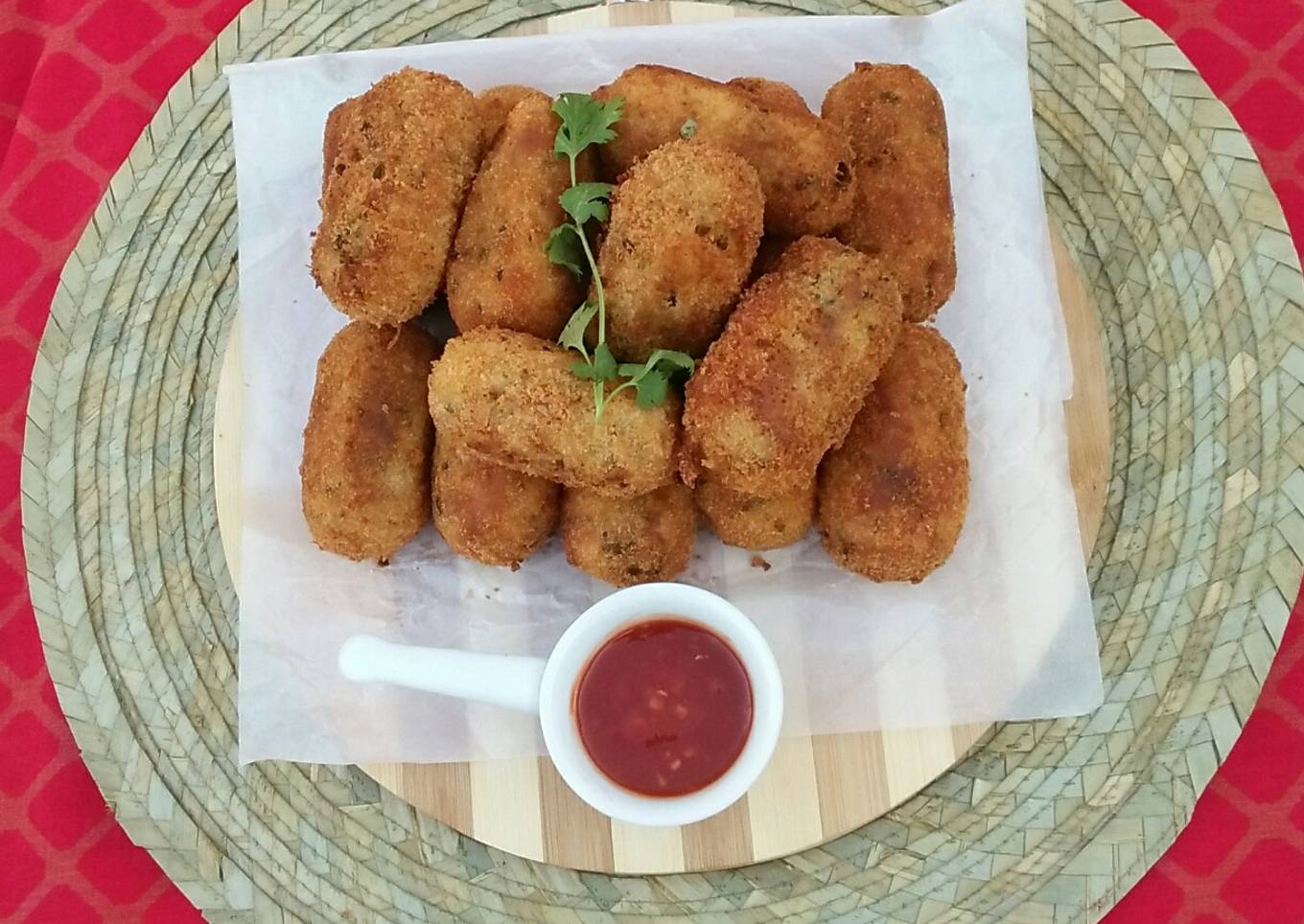 Chicken Potato Croquettes😋