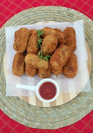 A picture of Chicken Potato Croquettes😋.