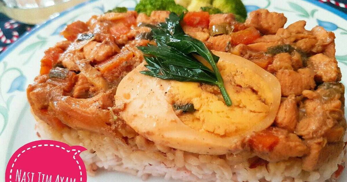 Resep Nasi Tim Ayam oleh Miss.afifah - Cookpad
