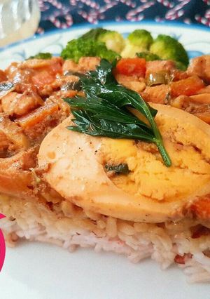 Foto resep Nasi Tim Ayam
