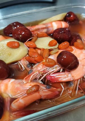 A picture of Shaoxing Drunken Shrimp.