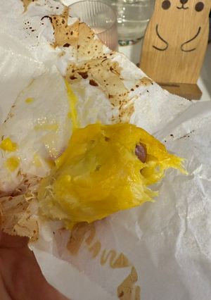 Hình của món Sầu riêng nướng.