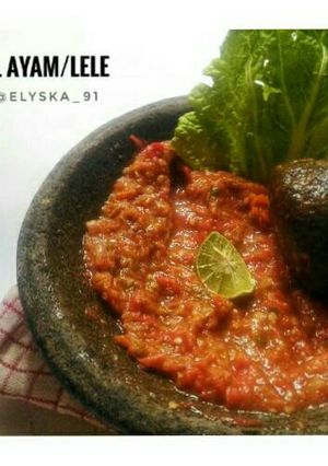 Foto resep Sambel Pecel Ayam/Lele