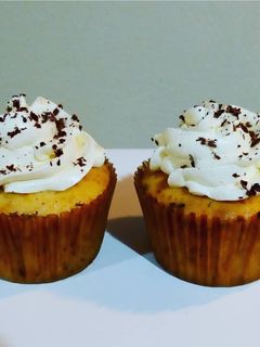 Una foto de Cupcake de naranja