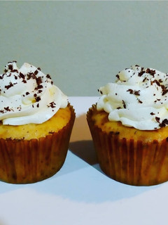 Una foto de Cupcake de naranja