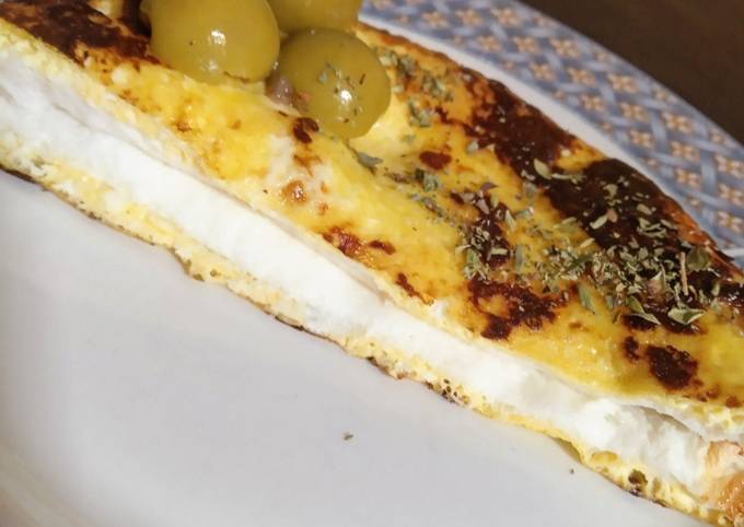 Omelette soufflé en capas (con 1 sólo huevo) Receta de Cynthia (Peti)-  Cookpad