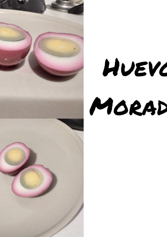 Una foto de Huevos Morados
