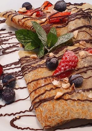Φωτογραφία της συνταγής Vegan (νηστίσιμες) κρέπες - είναι λαχταριστές ❤❤❤