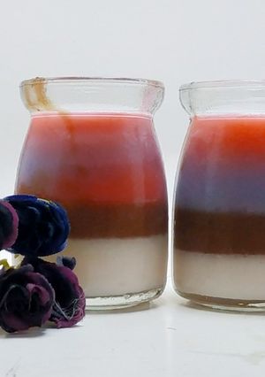 Foto resep Puding warna-warni