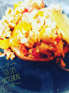 A picture of VENEZUELA'S Best Ever Scrambled Eggs and Arepas.