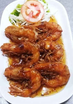 รูปของ กุ้งทอดราดซอสมะขาม