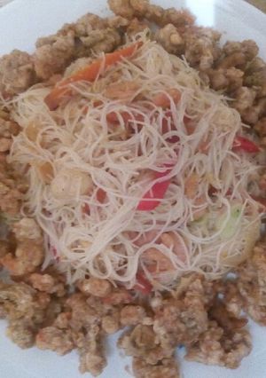 Una foto de Camarones rebozados