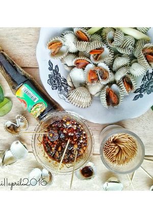 Foto resep Kerang rebus dan sambal cocol