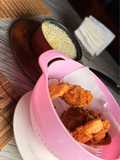 Pollo Frito con Arroz Quesu