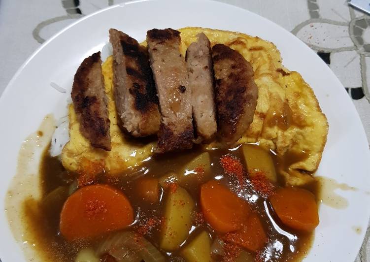 Resep Japanese Curry Rice with Burger yang Enak