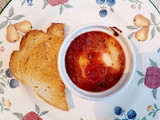 Paradicsomszószban sült mozzarella