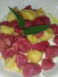 Gnocchi di patate e barbabietola
