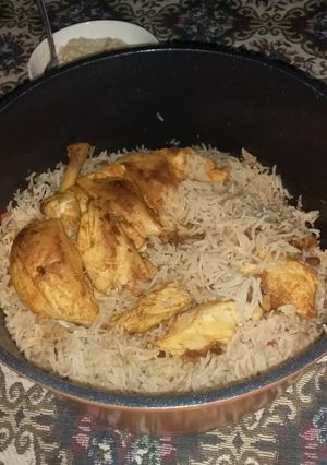 A picture of Rice with steam roast.