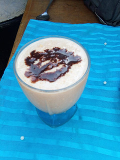 A picture of Cornflakes milk shake.