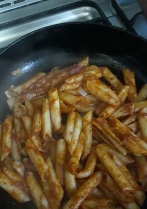 صورة لوصفة معكرونه على طريقتي