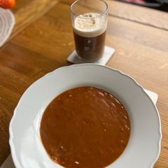 Roast Tomato and Red Pepper Soup with a Chilli Hit A picture of Roast Tomato and Red Pepper Soup with a Chilli Hit.