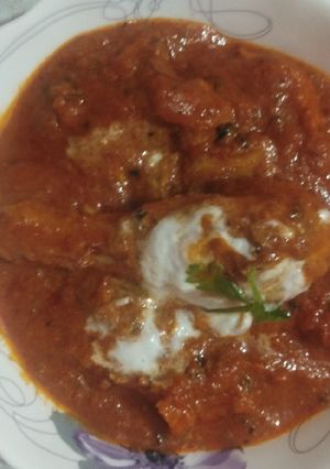 A picture of Butter chicken recipe.