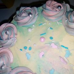 A picture of Buttercream frosting.