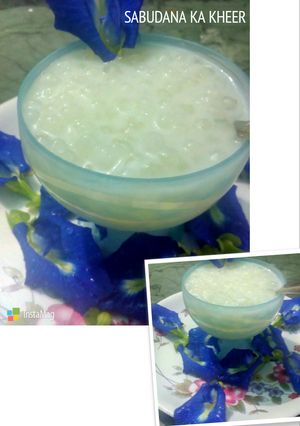 A picture of Sabudana ka kheer.