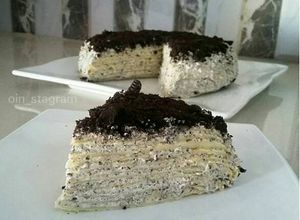 Foto resep Mille Crepes Oreo