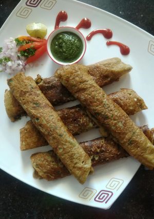 A picture of Moong Dal Chilla.
