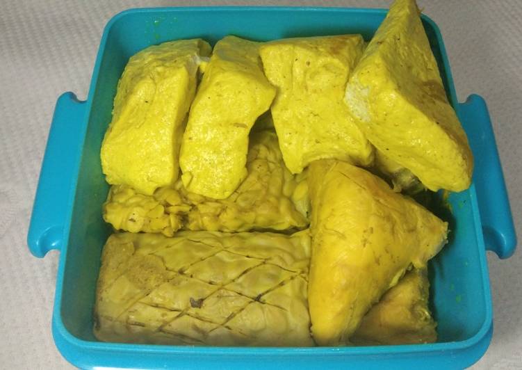 Resep Tahu tempe bumbu kuning oleh Aris Rahmania - Cookpad