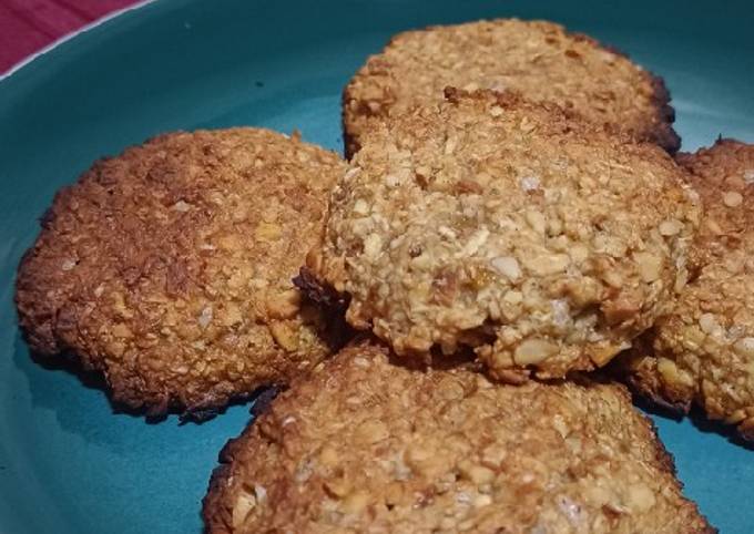 Galletas de avena veganas con plátano y canela