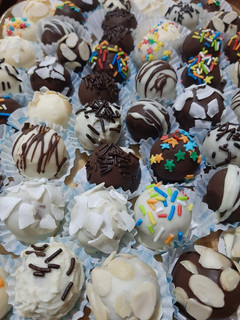 Una foto de Trufas cubiertas de chocolate