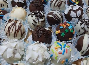 Una foto de Trufas cubiertas de chocolate