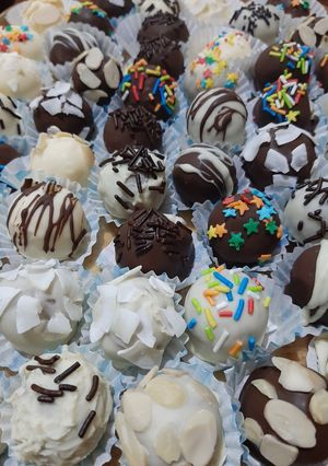 Una foto de Trufas cubiertas de chocolate