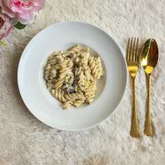 Fusilli Creamy Carbonara-レシピのメイン写真
