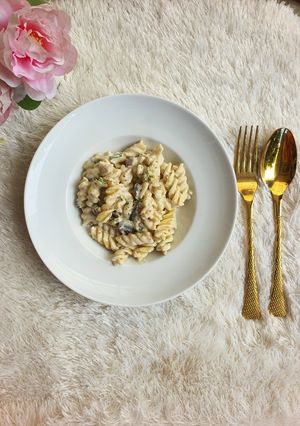 Foto resep Fusilli Creamy Carbonara