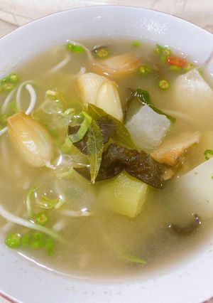 Foto resep Sup kundur labu jepang jamur Vegan