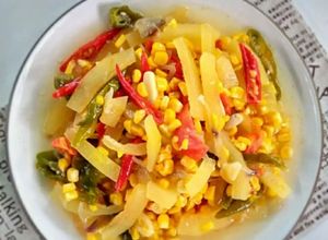 Foto resep Tumis Kulit Semangka Jagung