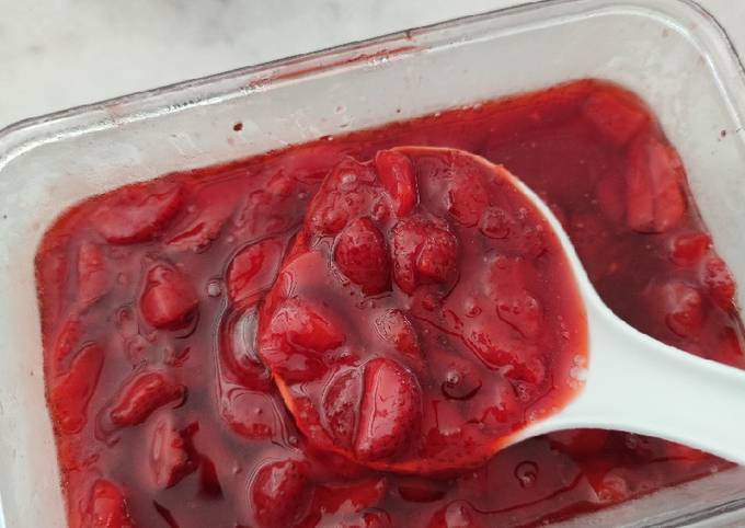 Bagaimana Membuat Homemade Strawberry Sauce / Compote, Lezat