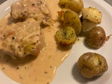 Solomillo de cerdo con papines