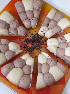 عکسی از دستور کلوچه دو رنگ