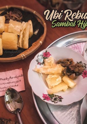 Gambar Ubi Rebus dengan Sambal Hijau #phopbylinimohd #batch18