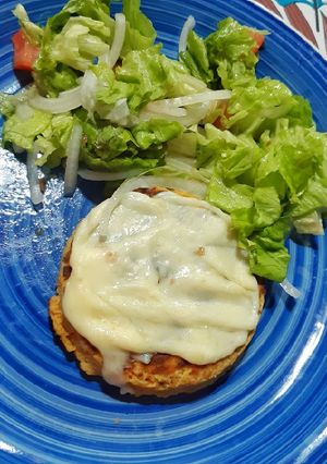 Una foto de Hamburguesa de garbanzos
