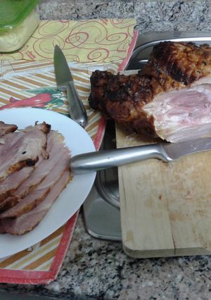 Una foto de Paleta de cerdo al horno