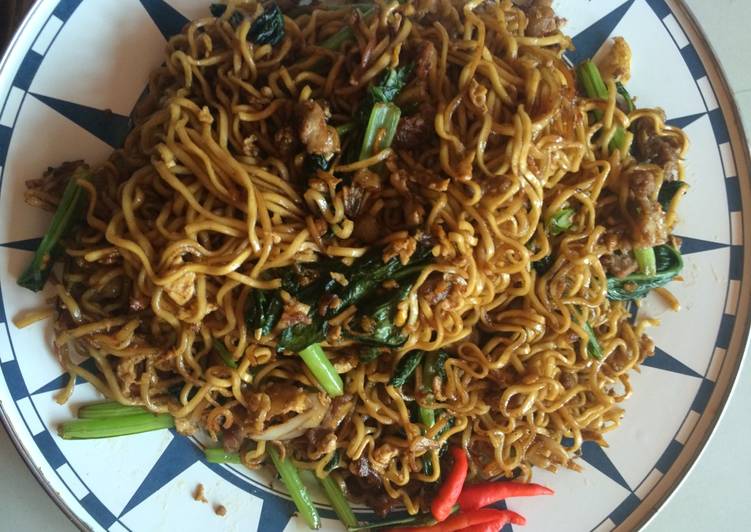 Resep Mi Goreng Daging sapi orak arik yang Lezat